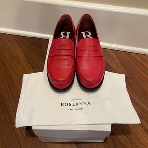 Roseanna Moc Loafers Rouge Sz37